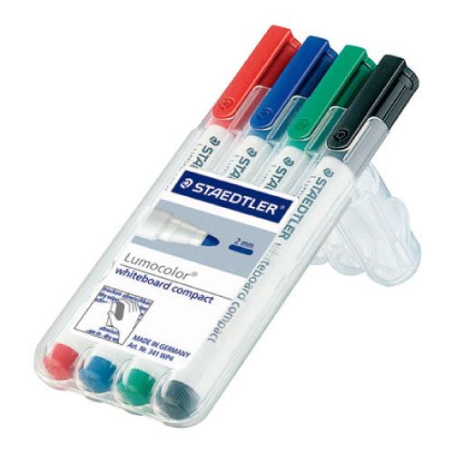 STAEDTLER,MS341WP4,輕巧白板筆
