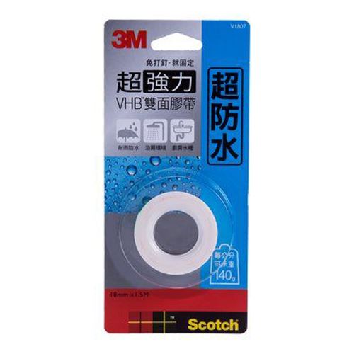 3M,超強力,防水專用,雙面膠帶,V1807,Scotch