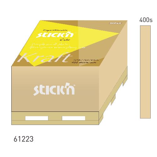 N次貼,牛皮紙,便條紙磚,61223