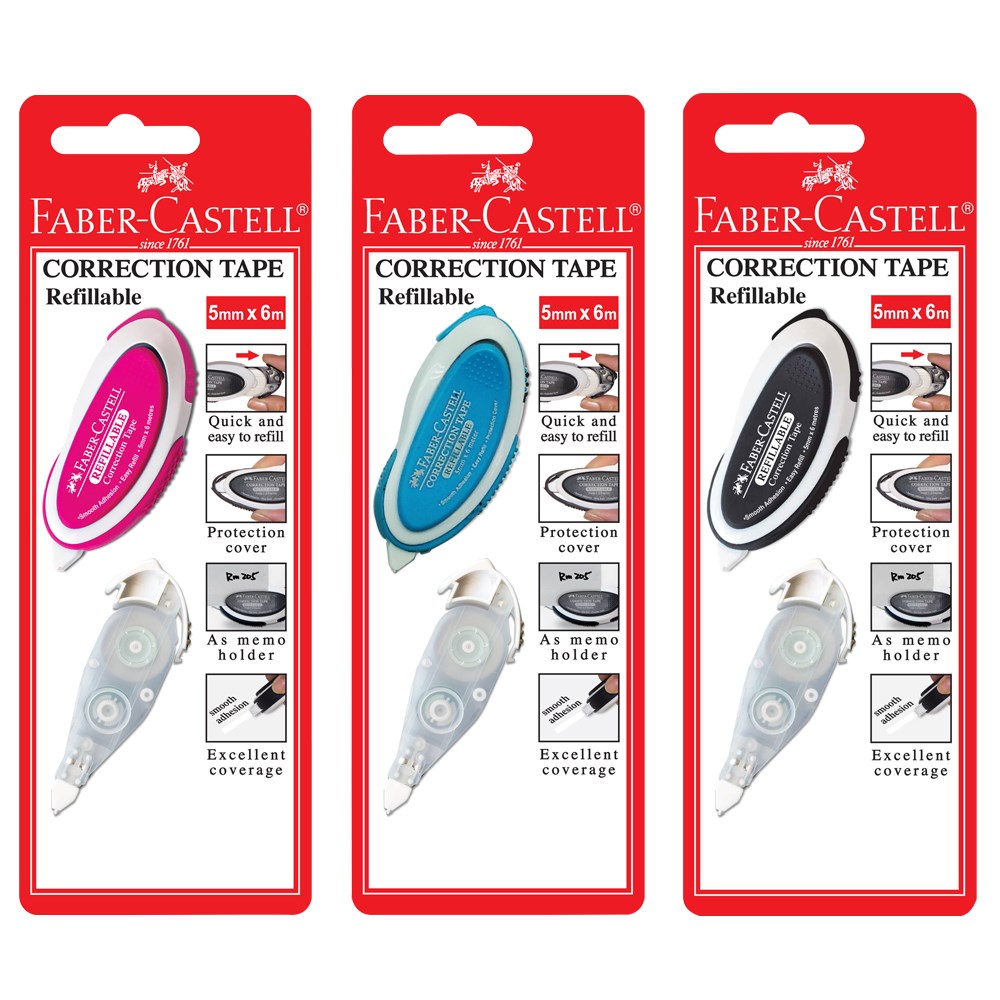 FABER-CASTELL,小精靈,修正帶＋帶芯