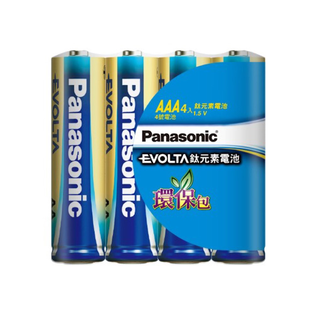 Panasonic,國際牌,EVOLTA,鈦元素,4號電池,環保包裝