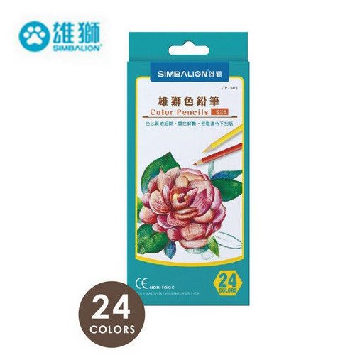 雄獅,24色,油性,色鉛筆,CP-302