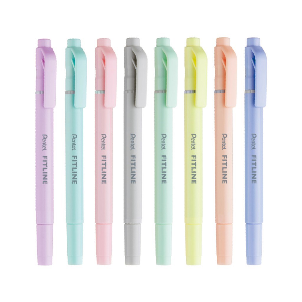 PENTEL,SLW11P,粉彩,雙頭,螢光筆