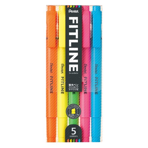 PENTEL,SLW11-5T,雙頭,螢光筆