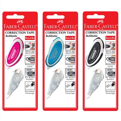 FABER-CASTELL,小精靈,修正帶＋帶芯