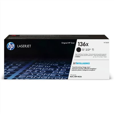  HP,原廠,黑色,高容量,碳粉匣,W1360X,136X