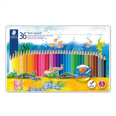 STAEDTLER,36色,水性色鉛筆,MS14410M36